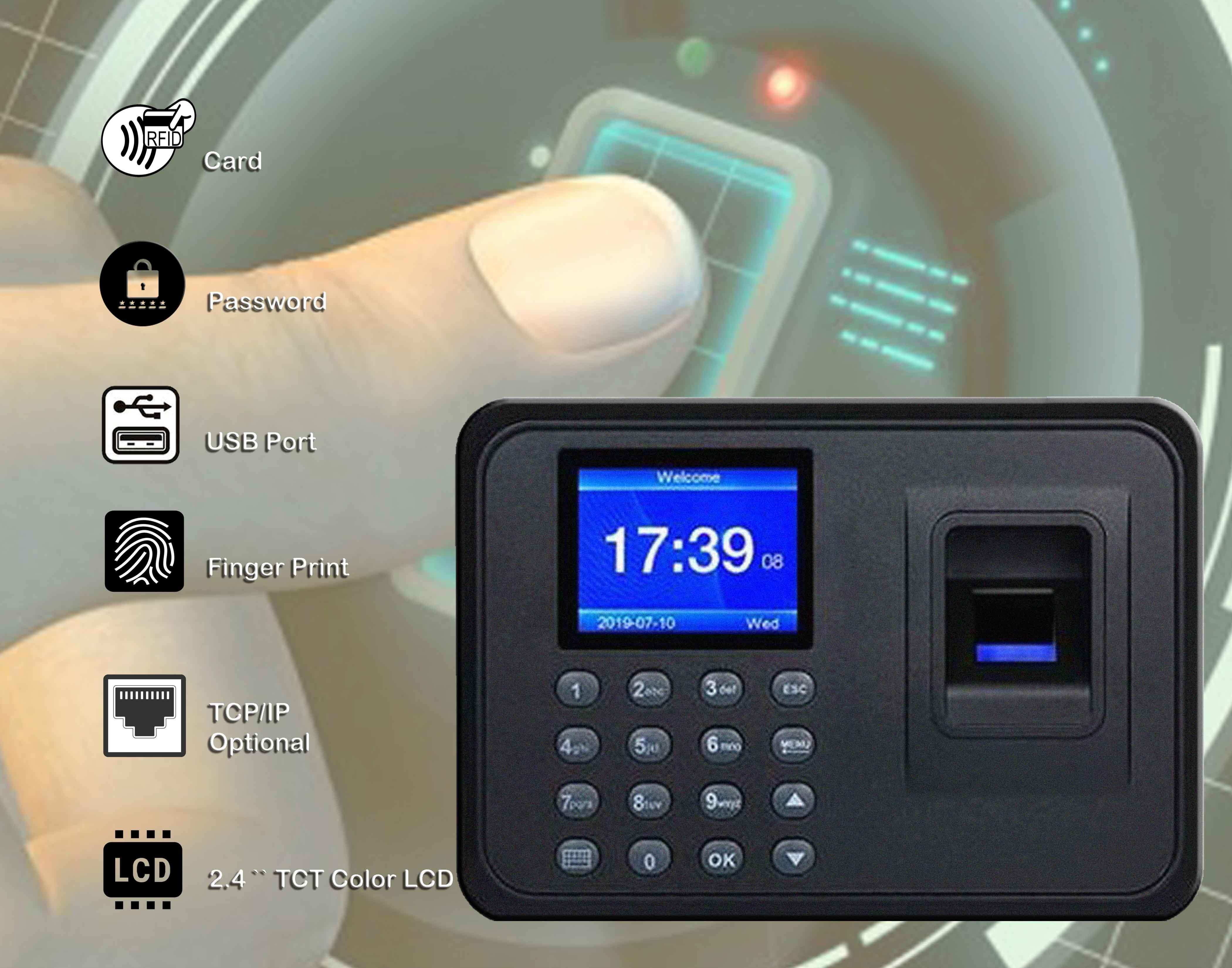 دستگاه حضور و غیاب اثرانگشتی Bio USB